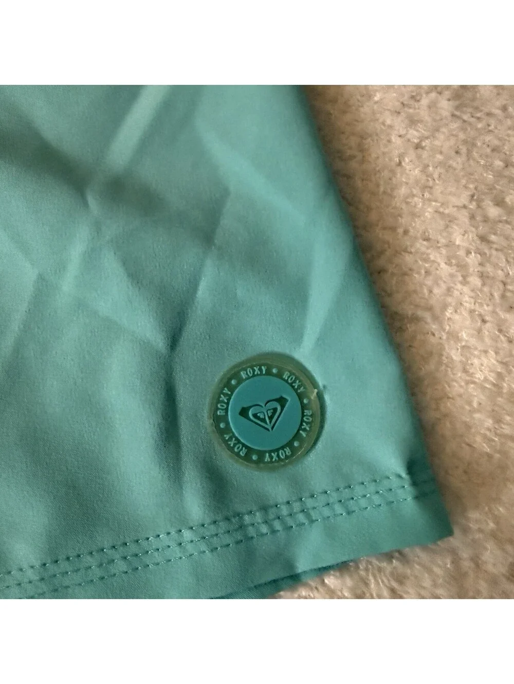 Roxy Women’s Board Shorts Aqua Blue Swim Surf Size L/G 34 Waist